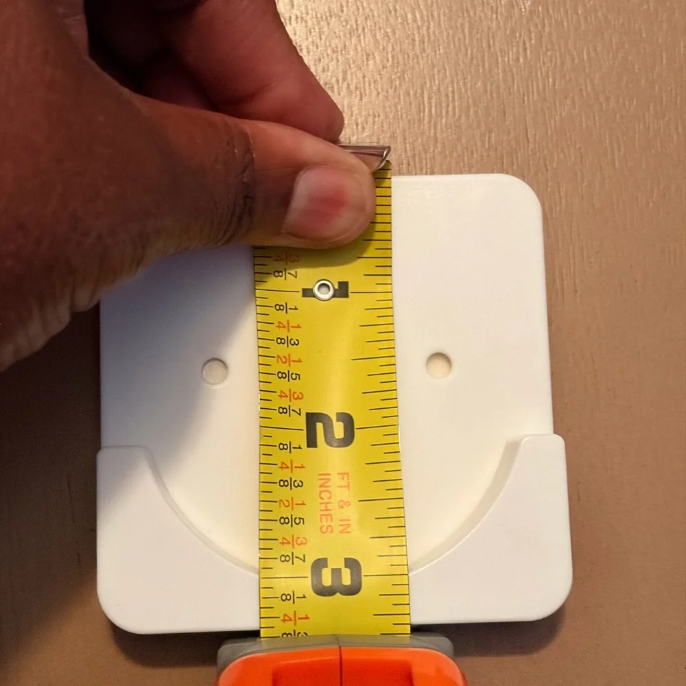 White Plastic Closet Pole Sockets